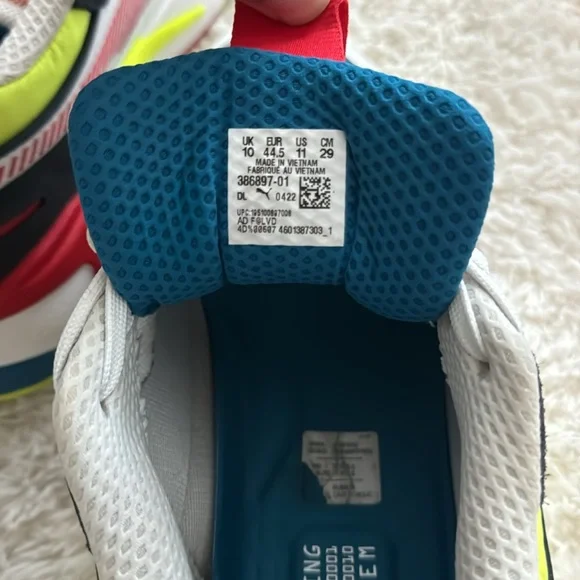 PUMA RS-X Goods White Black Red Green Athletic Shoes Men size 11 - Picture 5 of 8